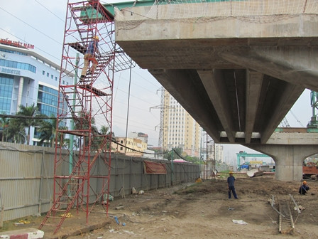 Chuẩn bị thông xe đoạn Thanh Xuân-Bắc Linh Đàm đường Vành đai 3 trên cao