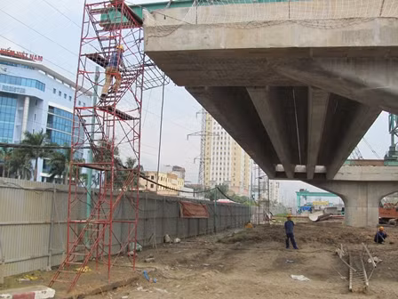 Chuẩn bị thông xe đoạn Thanh Xuân-Bắc Linh Đàm đường Vành đai 3 trên cao