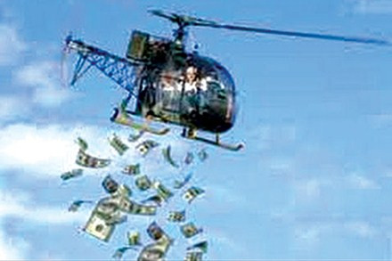 ‘Mưa tiền’ ở Mỹ