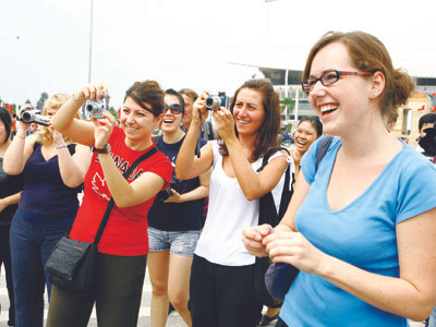 Loay hoay biểu trưng du lịch