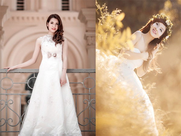 Thí sinh Imiss hóa thành cô dâu