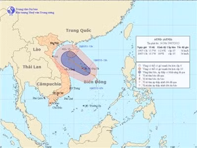 Áp thấp suy yếu gây mưa lớn ở các tỉnh phía Bắc