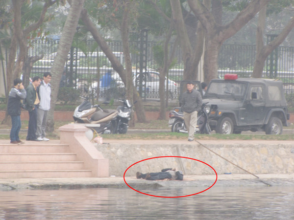 Hiện trường vụ việc.