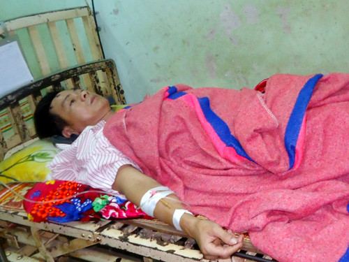 Anh Nguyện tại bệnh viện Quân Y 211 (Gia Lai)