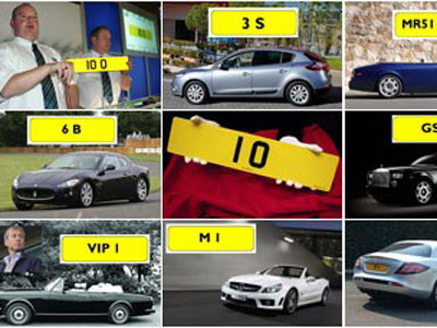 Mười biển số xe hơi đắt giá nhất nước Anh