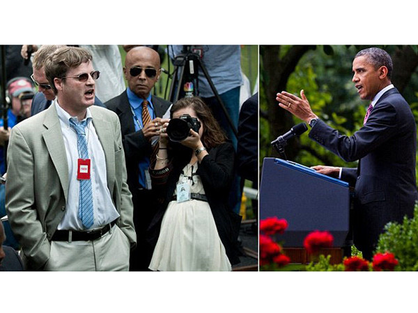 Ông Obama nổi cáu vì bị ngắt lời