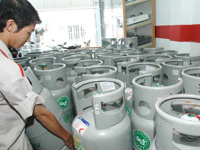 Giá gas giảm 35.000 đồng/bình