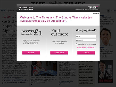 Hơn 90% độc giả mạng bỏ Times vì phải trả tiền