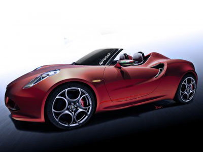 Alfa Romeo 4C mui trần ra mắt vào 2015