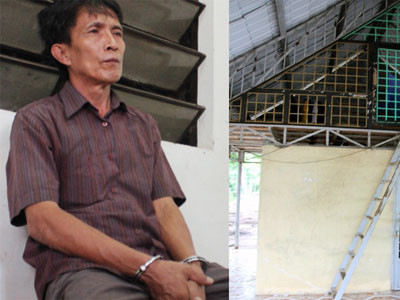 Bắt chủ xưởng gỗ giam công nhân trong khung sắt