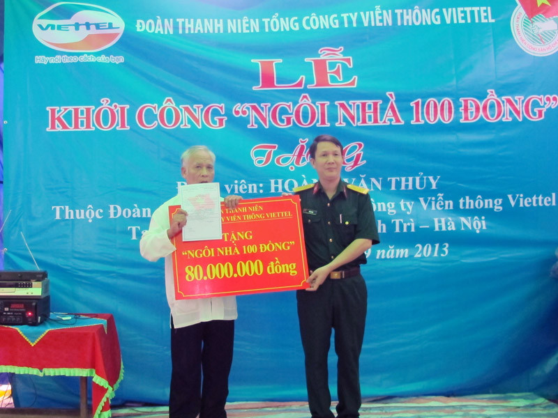 Góp 100 đồng/ngày xây nhà tặng đồng đội