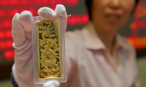 Vàng thế giới rời xa mốc 1.350 USD