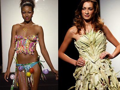 Váy rau củ cực 'độc' của Project Runway