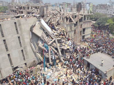 Sập nhà 8 tầng, ít nhất 87 người chết