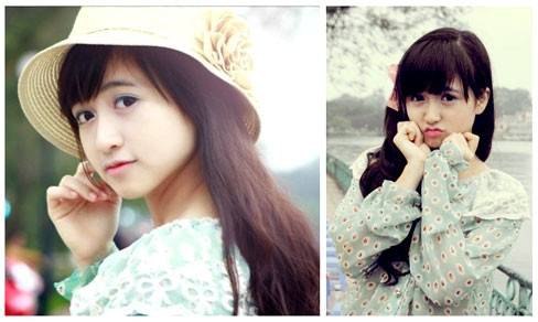 Hé lộ Hotgirl Hà thành xinh như búp bê