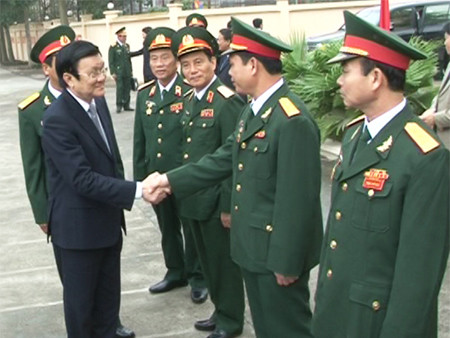 Chủ tịch nước thăm, chúc tết Đoàn đặc công 1