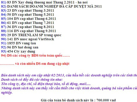 Hàng trăm nghìn VIP bị rao bán thông tin cá nhân