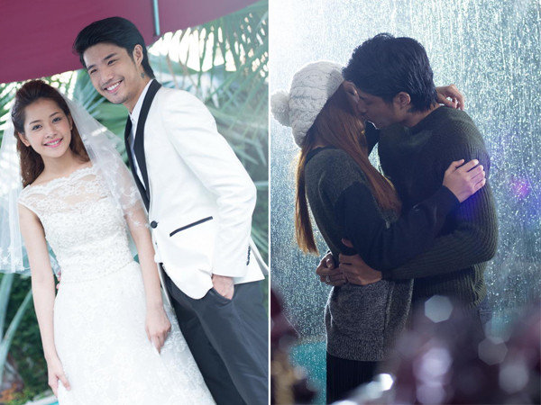 Hotgirl Chipu mặc váy cưới, hôn trai thắm thiết