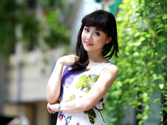 Ngắm nữ sinh xinh đẹp và năng động