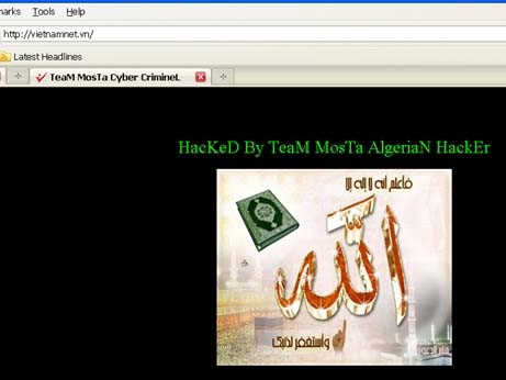 VietNamNet bị sập - cảnh báo cho website Việt