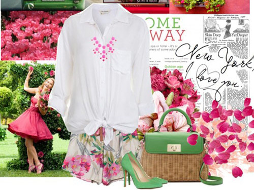 Tránh đơn điệu cho sơ mi trắng!