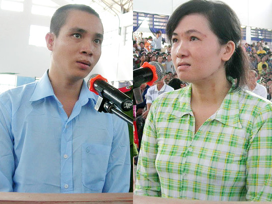 Đôi tình nhân khai nhận hành vi phạm tội của mình tại phiên tòa
