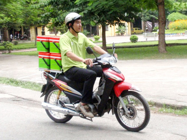 Thức ăn sau khi sơ chế giao cho khách hàng