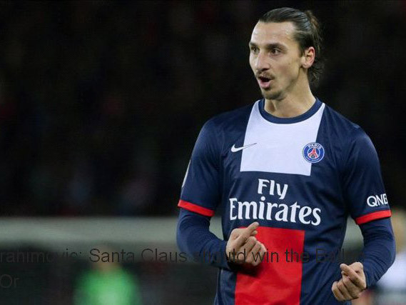 Nếu có thể, Ibrahimovic sẽ trao Quả bóng vàng cho… ông già Noel
