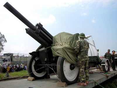 Cận cảnh xe, pháo dành cho lễ an táng Đại tướng