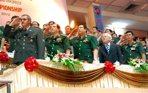 Quân nhân Việt Nam 'hâm nóng' giải Taekwondo quân sự thế giới