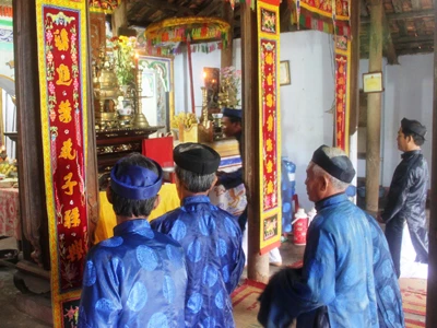 Tộc họ Lý Sơn khao lề thế lính Hoàng Sa Ảnh: Nguyễn Huy