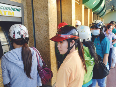 ATM quá tải, hết tiền