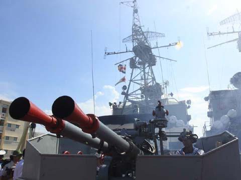 Dàn pháo 37 ly. Ảnh: Trí Đường - Tùng Duy