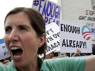 Biểu tình đòi chính phủ Mỹ mở cửa trở lại