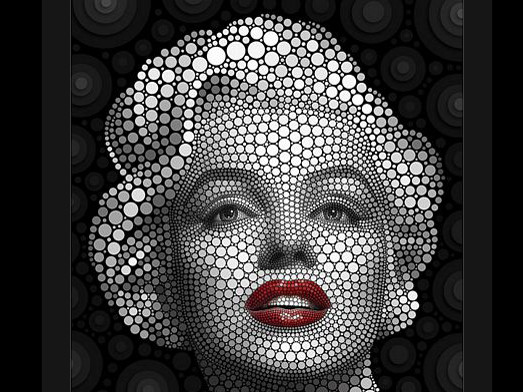 Chân dung người nổi tiếng từ các hình tròn