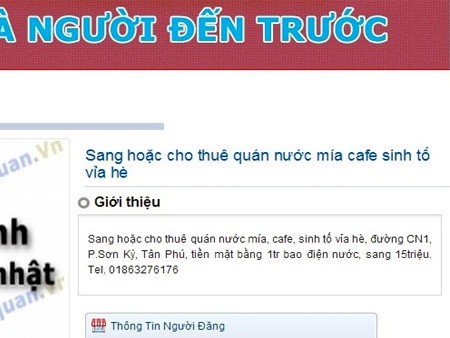Bỏ chục triệu mua suất vỉa hè bán bán trà đá