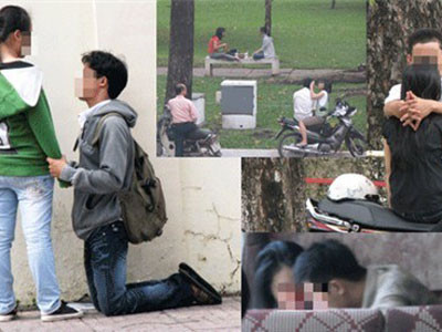 Giới trẻ vô tư 'yêu’ chốn đông người