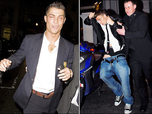 Tàn tiệc, cầu thủ ra về trong tình trạng say xỉn, thậm chí Nicklas Bendtner còn bị tụt cả quần bò để lộ đồ lót bên trong