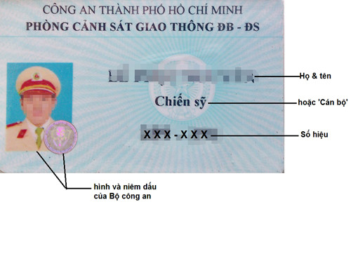Mẫu thẻ tuần tra kiểm soát dành cho CSGT được Bộ Công an quy định cấp