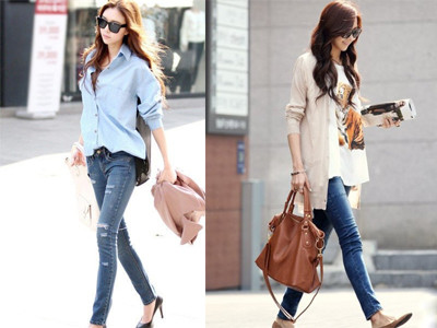 Cuối tuần xuống phố cực chất với quần jeans