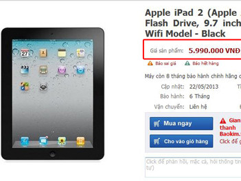 iPad đời cũ giảm giá 'khủng'