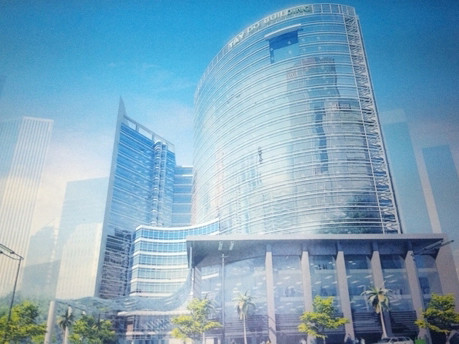 Toà cao ốc văn phòng không thành hiện thực, các ông chủ tố nhau lừa đảo (ảnh mô hình tòa văn phòng của Cty Tây Đô)