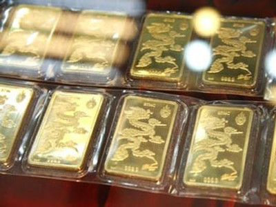 Vàng tăng lên 45 triệu đồng/lượng