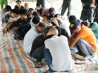 Ảnh minh họa một vụ đánh bạc bị bắt. Nguồn: TN