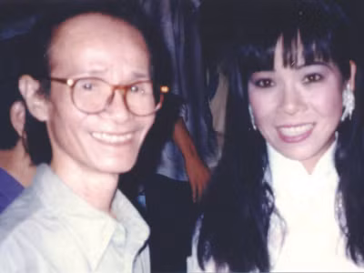 Ánh Tuyết và Trịnh Công Sơn đầu năm 1996 Ảnh: TL