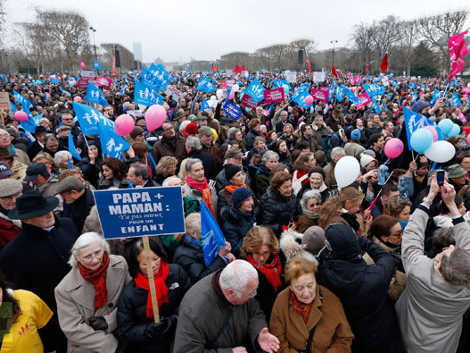 Biểu tình không cho cặp đồng tính nhận con nuôi