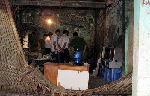 Một phụ nữ chết cháy trong tình trạng quấn chăn