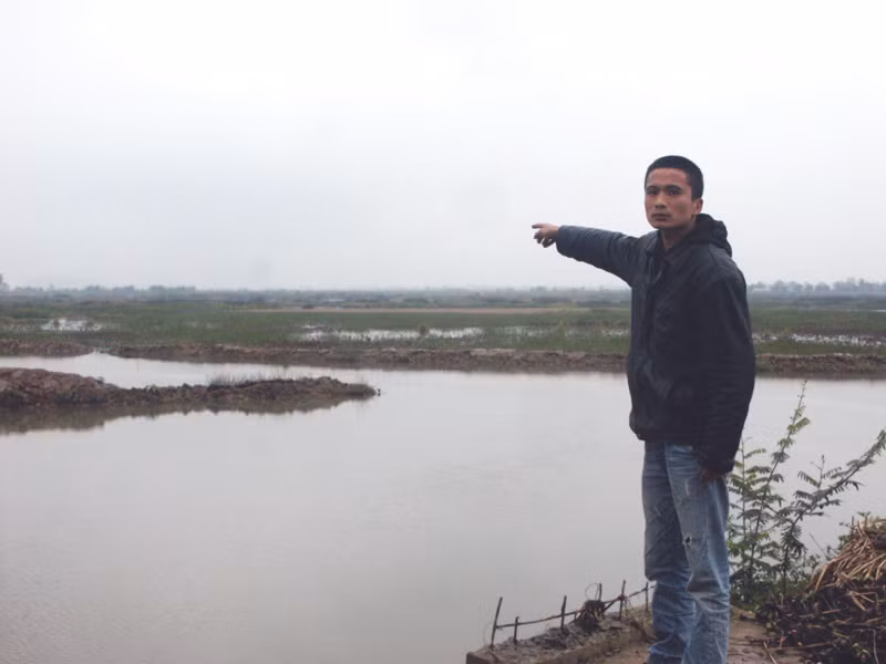 Đầm nuôi trồng của ông Lê Đình Thảo, sau 3 năm để không, đã được huyện Tiên Lãng cho người khác thuê