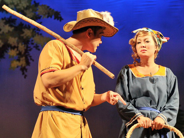 Cảnh vở “Nàng công chúa chăn ngỗng” - đạo diễn Tuấn Hải.