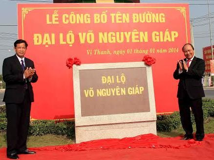 Hậu Giang có đại lộ Võ Nguyên Giáp